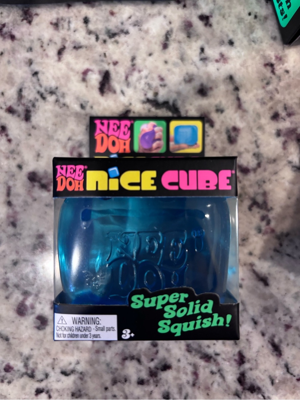 Nee Doh Nice Cube - Blue Super Solid Squish Kids Toy Sealed in Box!